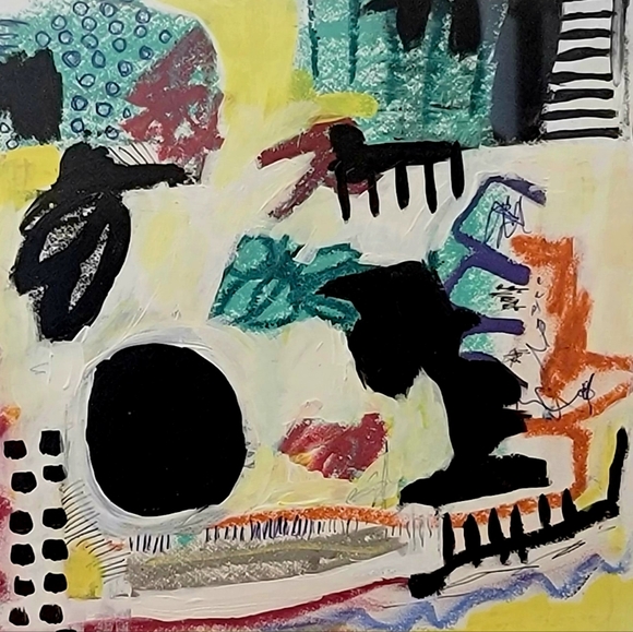 Original Abstract Painting - Picture 2 of 3